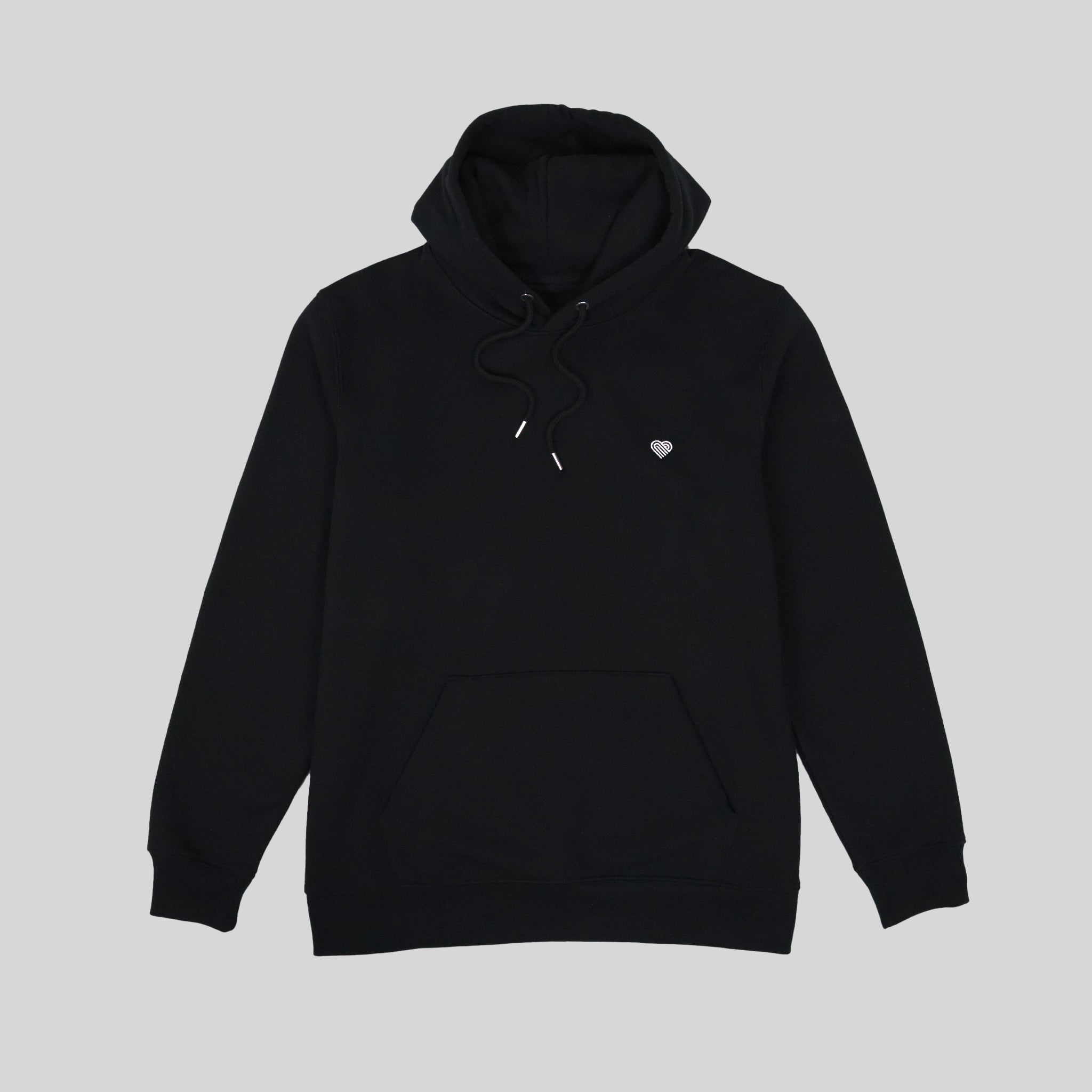 Black hoodie shop with heart